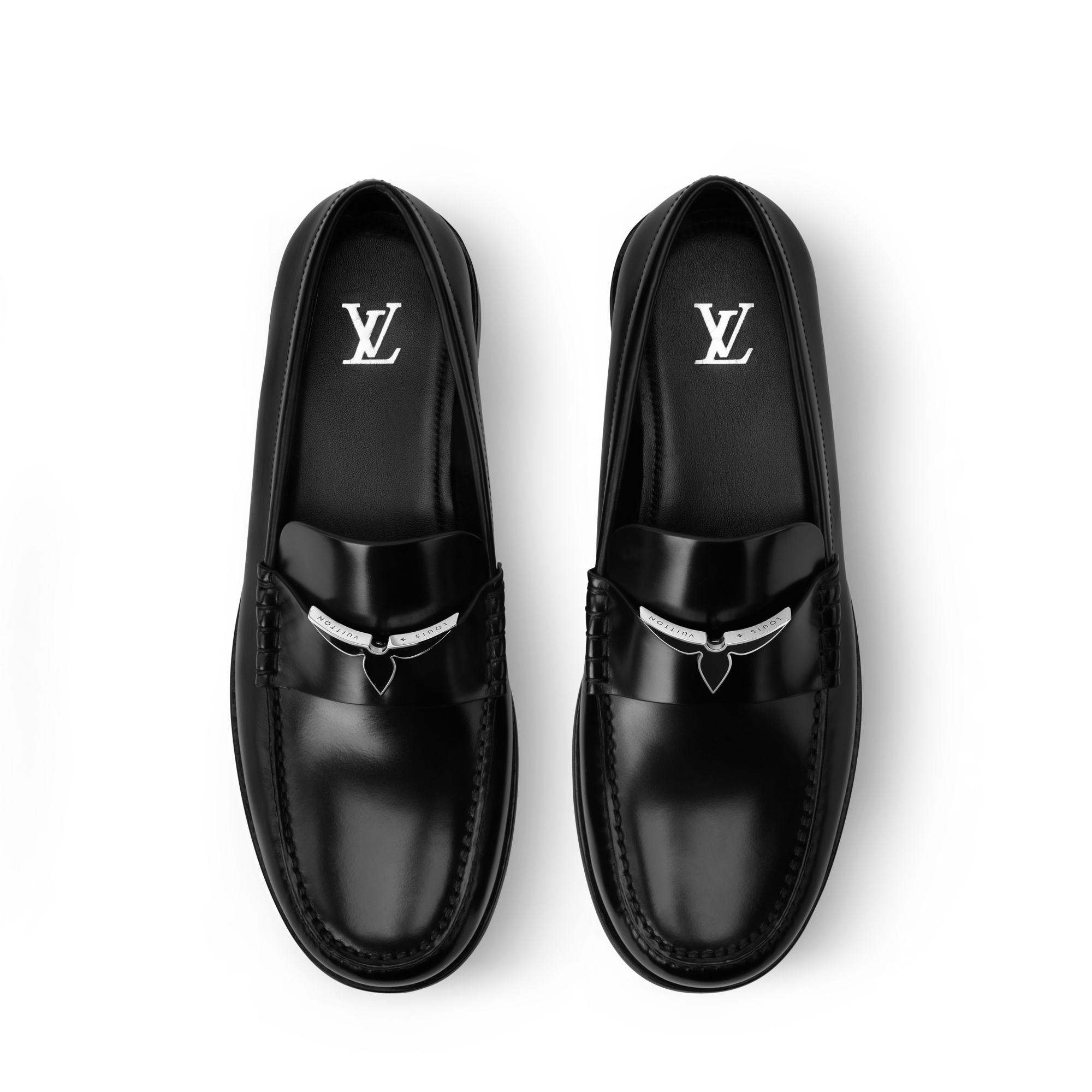 Louis Vuitton ブラック ローファー LOUIS VUITTON ルイヴィトン ローファー ビジネスシューズ